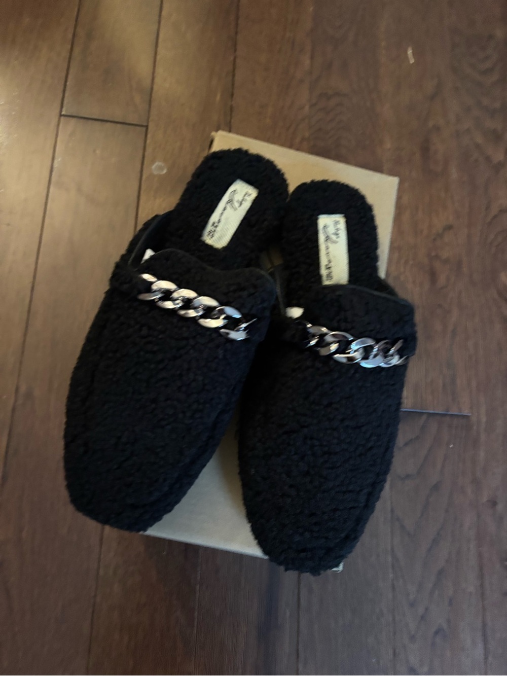 Vintage Havana Snug mules easy slide wool size 9